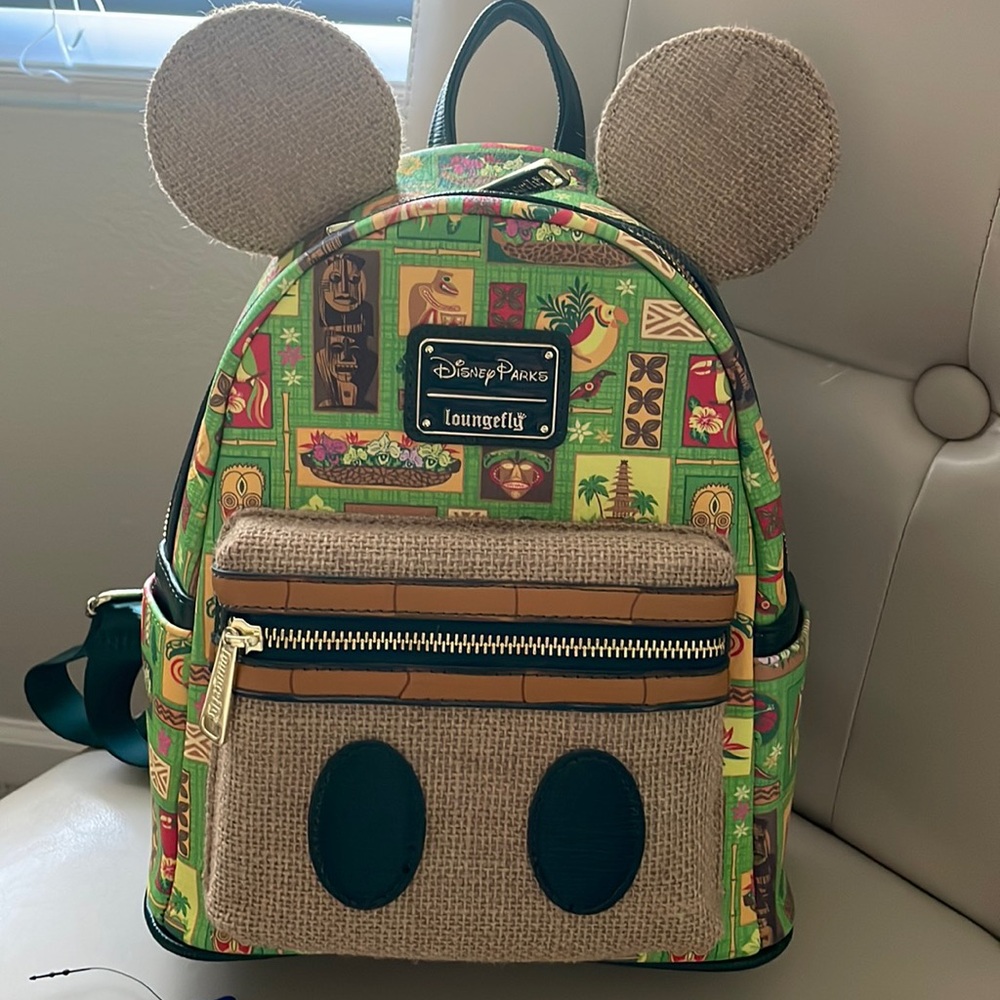 Disney Parks Exclusive Enchanted Tiki Room Loungefly backpack